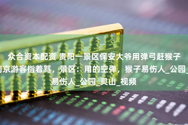 众合资本配资 贵阳一景区保安大爷用弹弓赶猴子，被自称南京游客指着骂，景区：用的空弹，猴子易伤人_公园_灵山_视频
